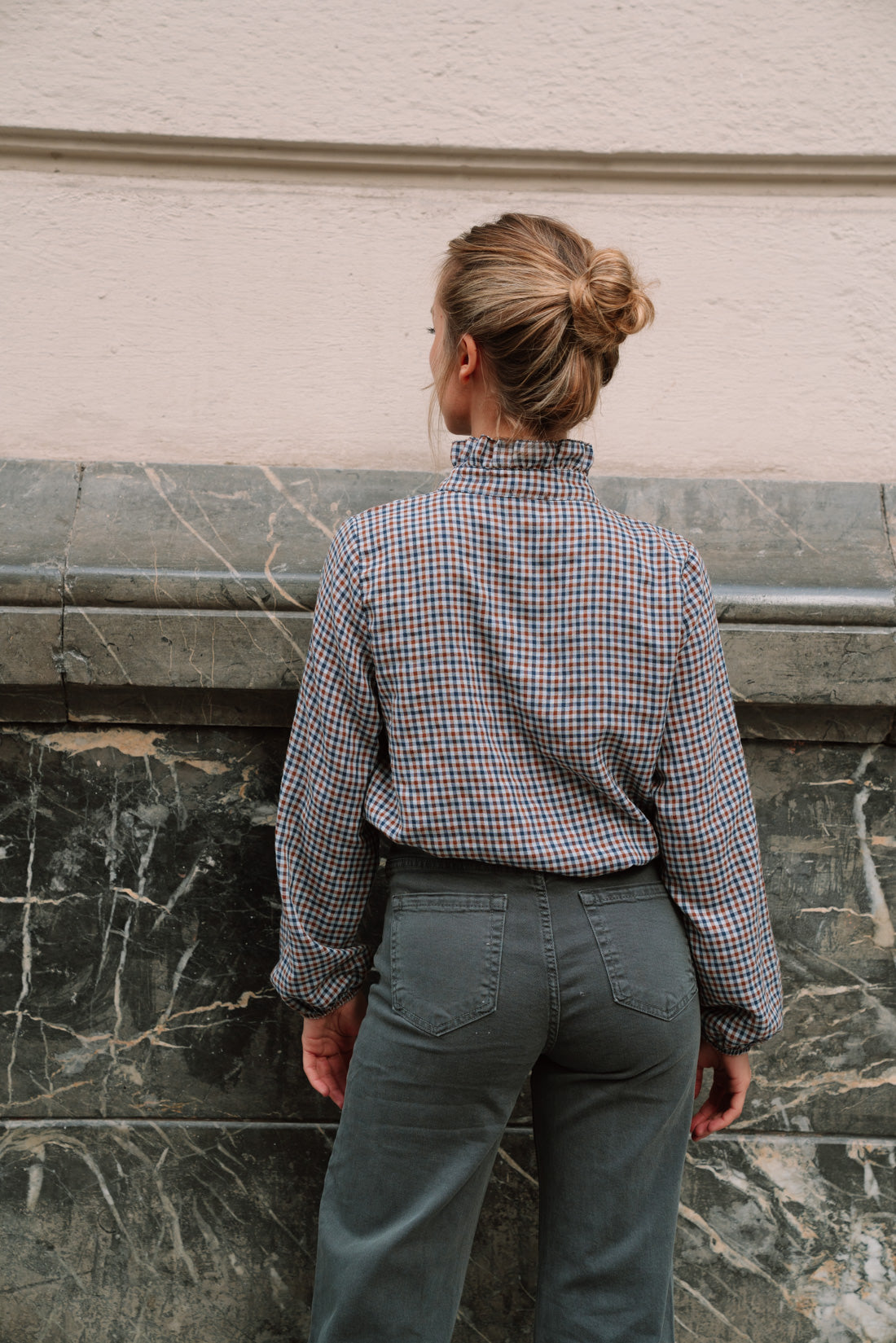 Camisa GIGHY vichy azul