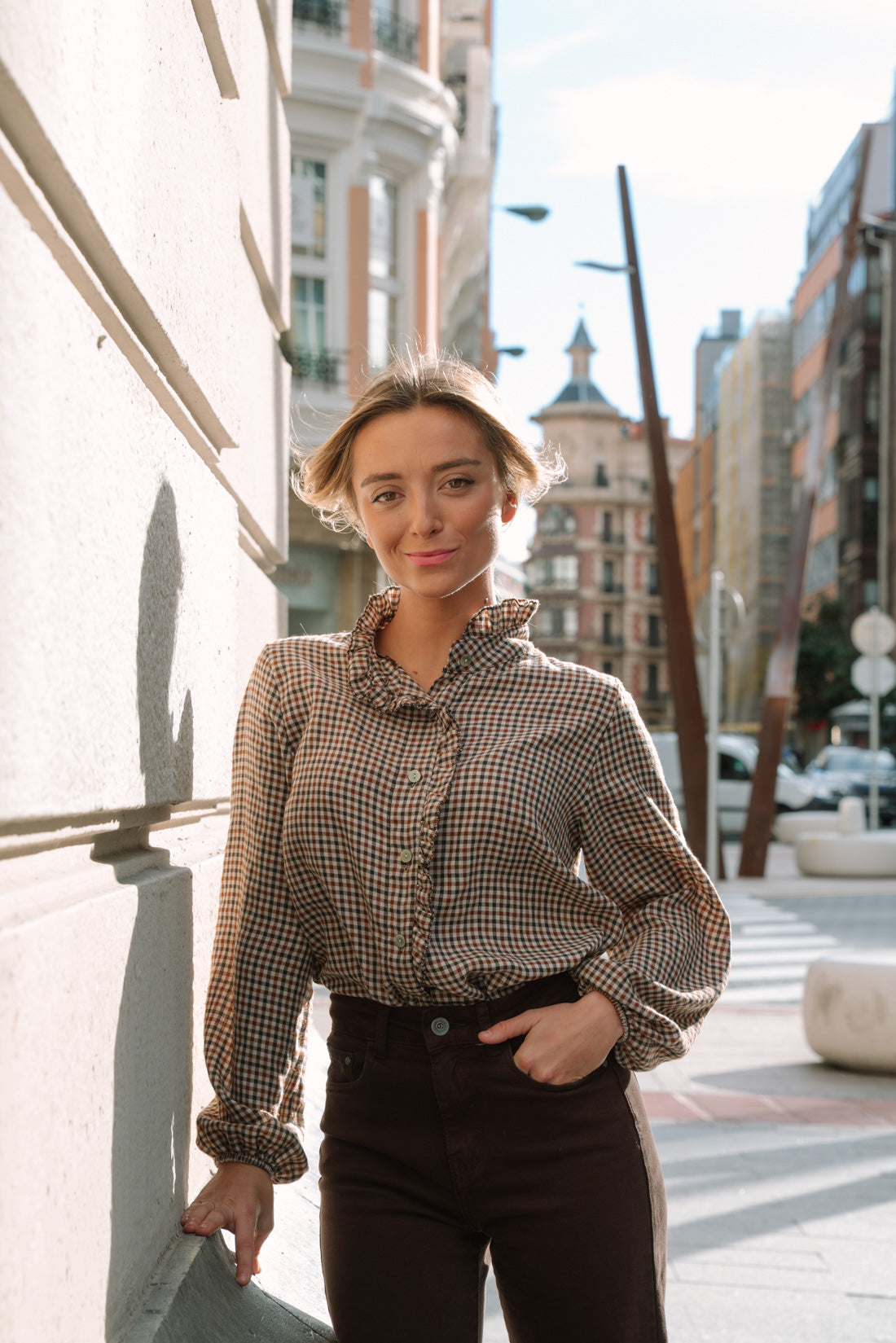 Blusa GIGHY marrones