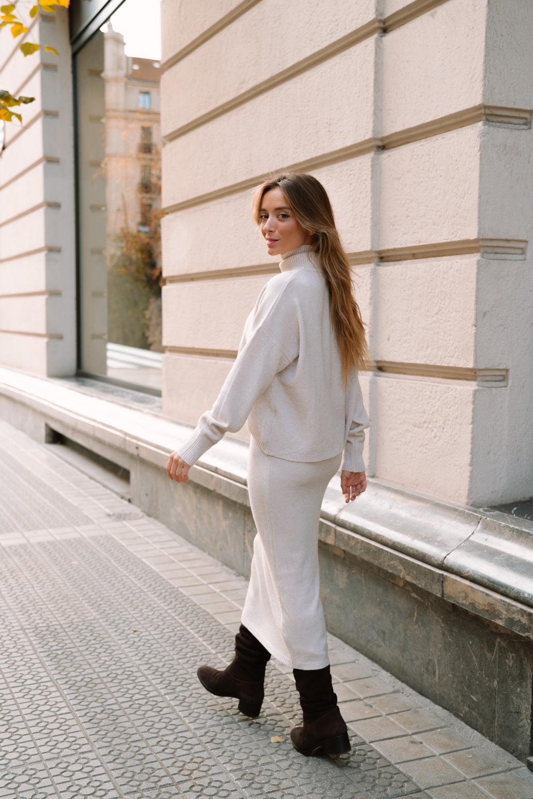 Vestido 2 piezas BIKUR crudo