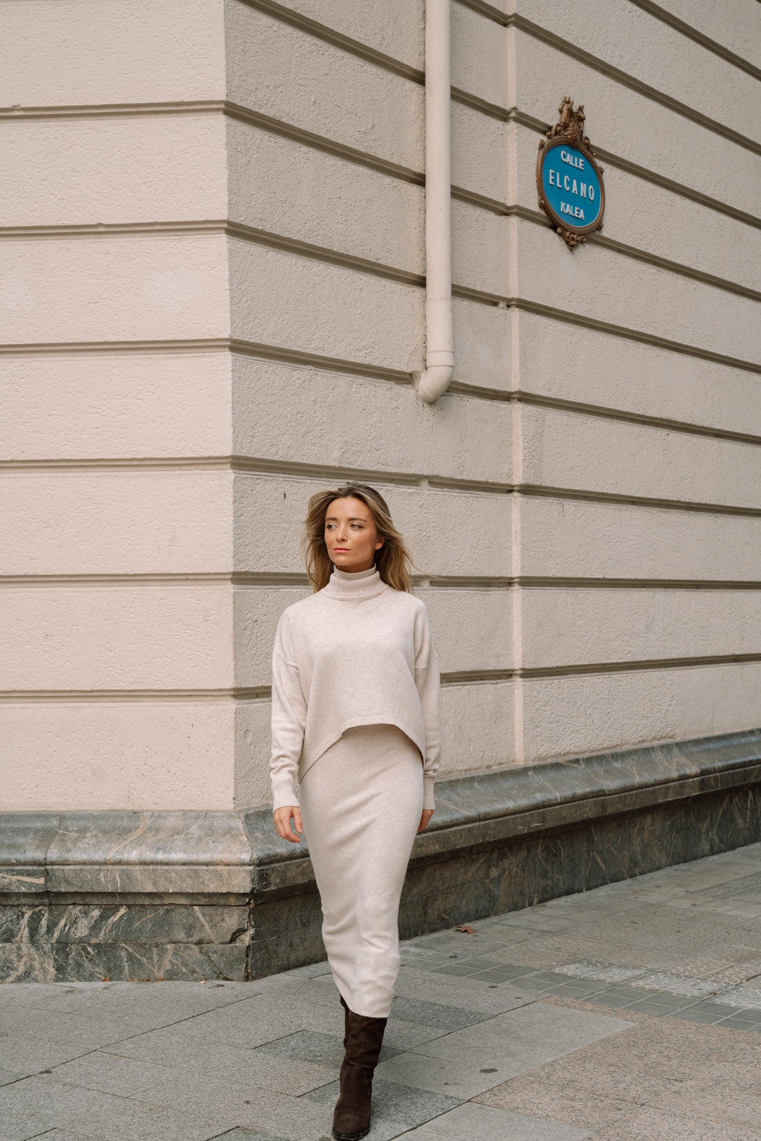 Vestido 2 piezas BIKUR crudo