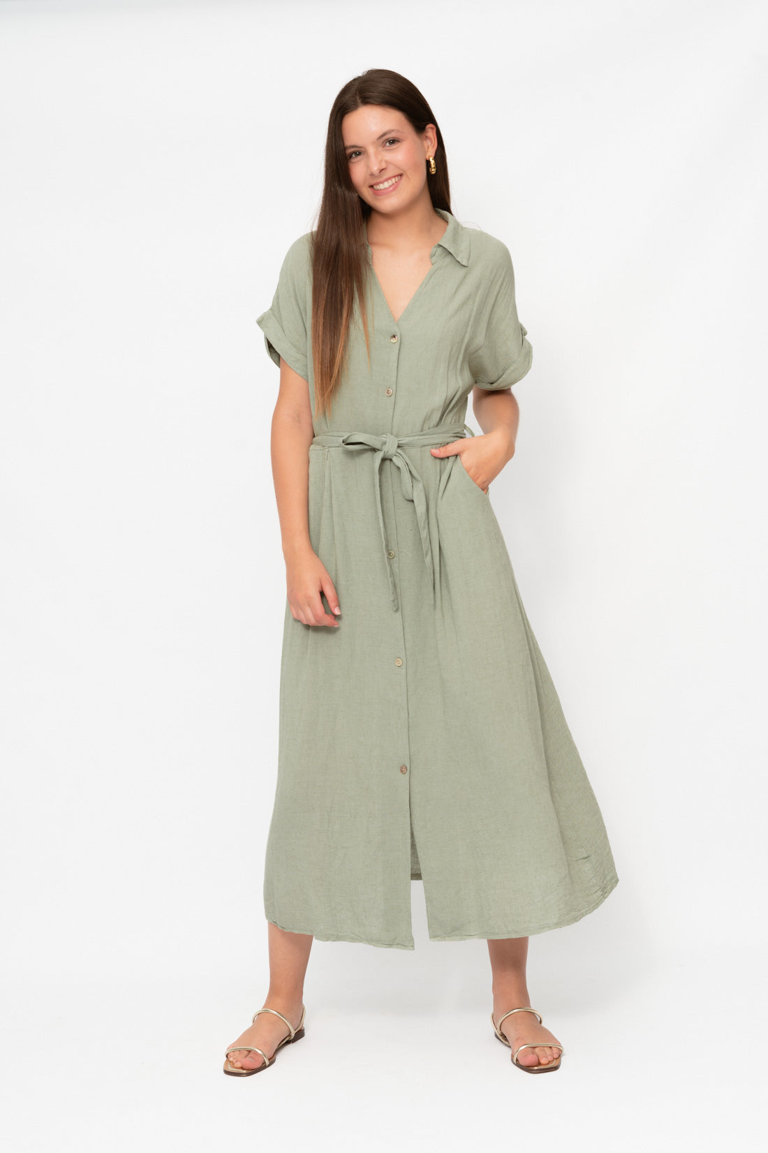 Vestido VESSER kaki