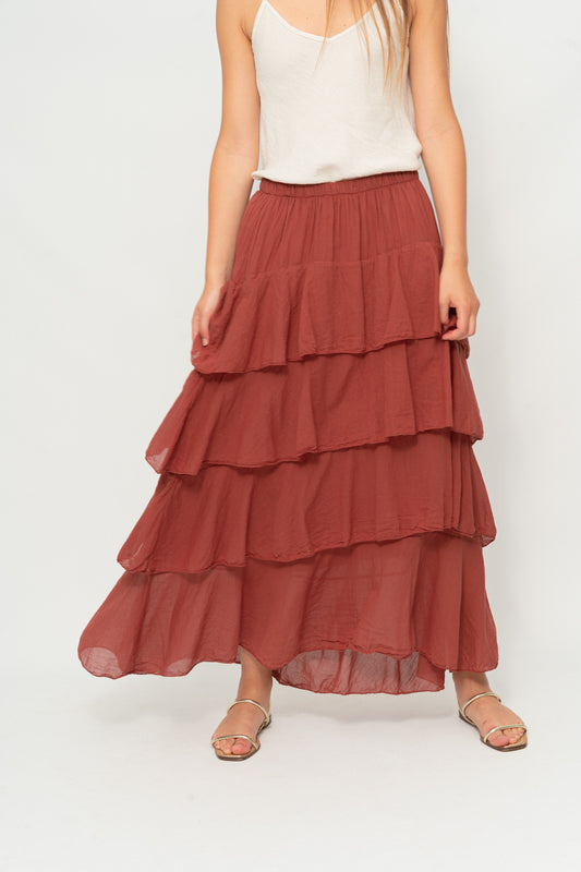 Falda IBI terracota