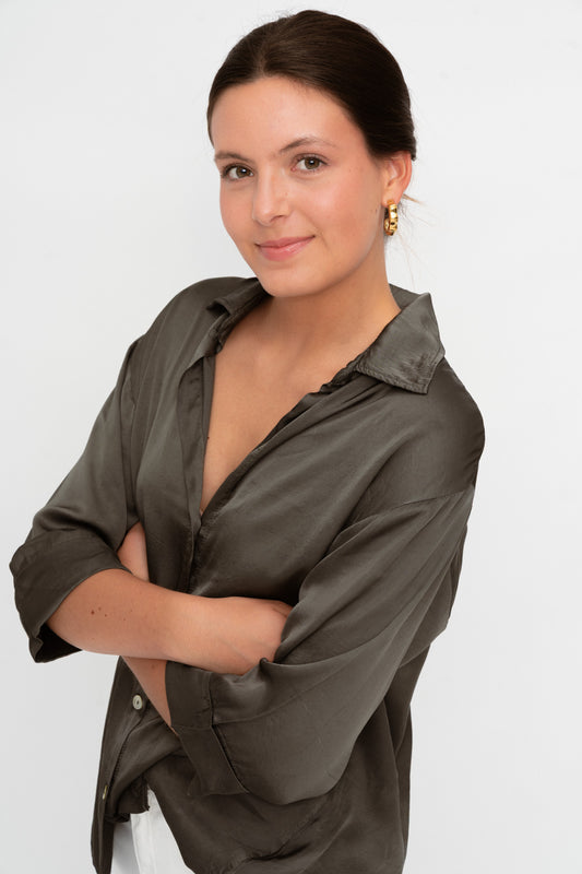 Blusa ROSSER raso gris