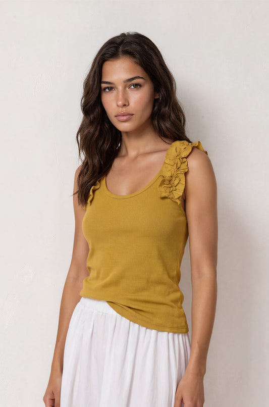 Camiseta ROLLY-VOL mostaza