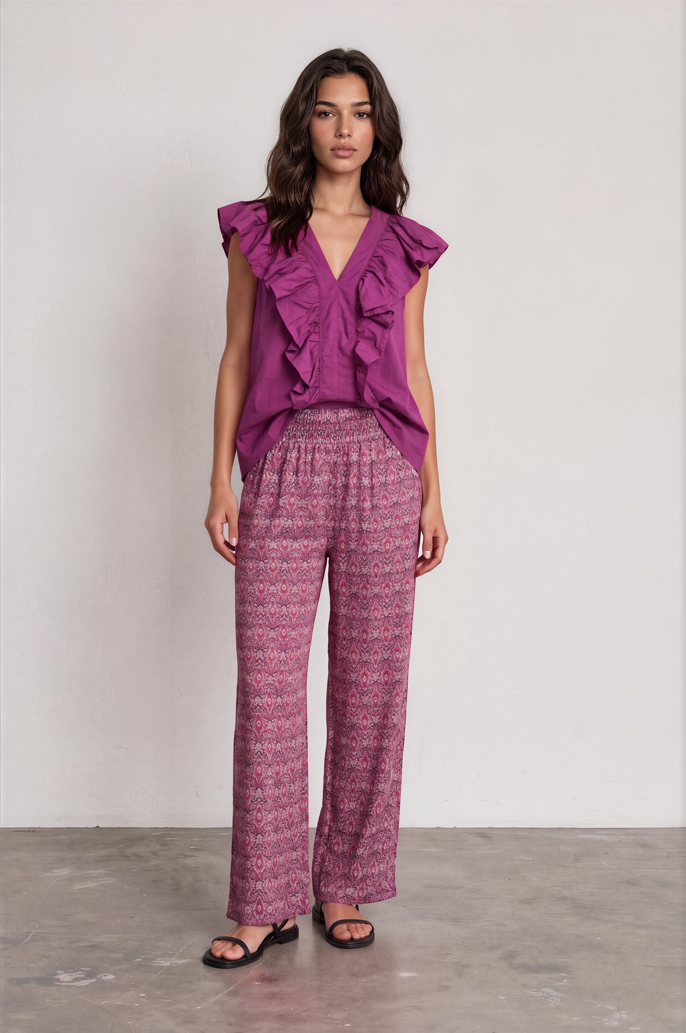 Pantalon PALMER fucsia
