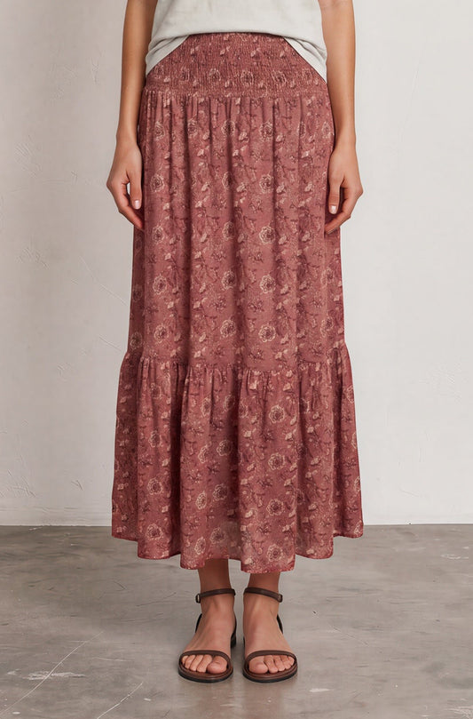 Falda VOILÉ rosa palo