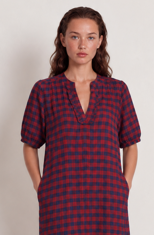 Vestido ZARETT burdeos