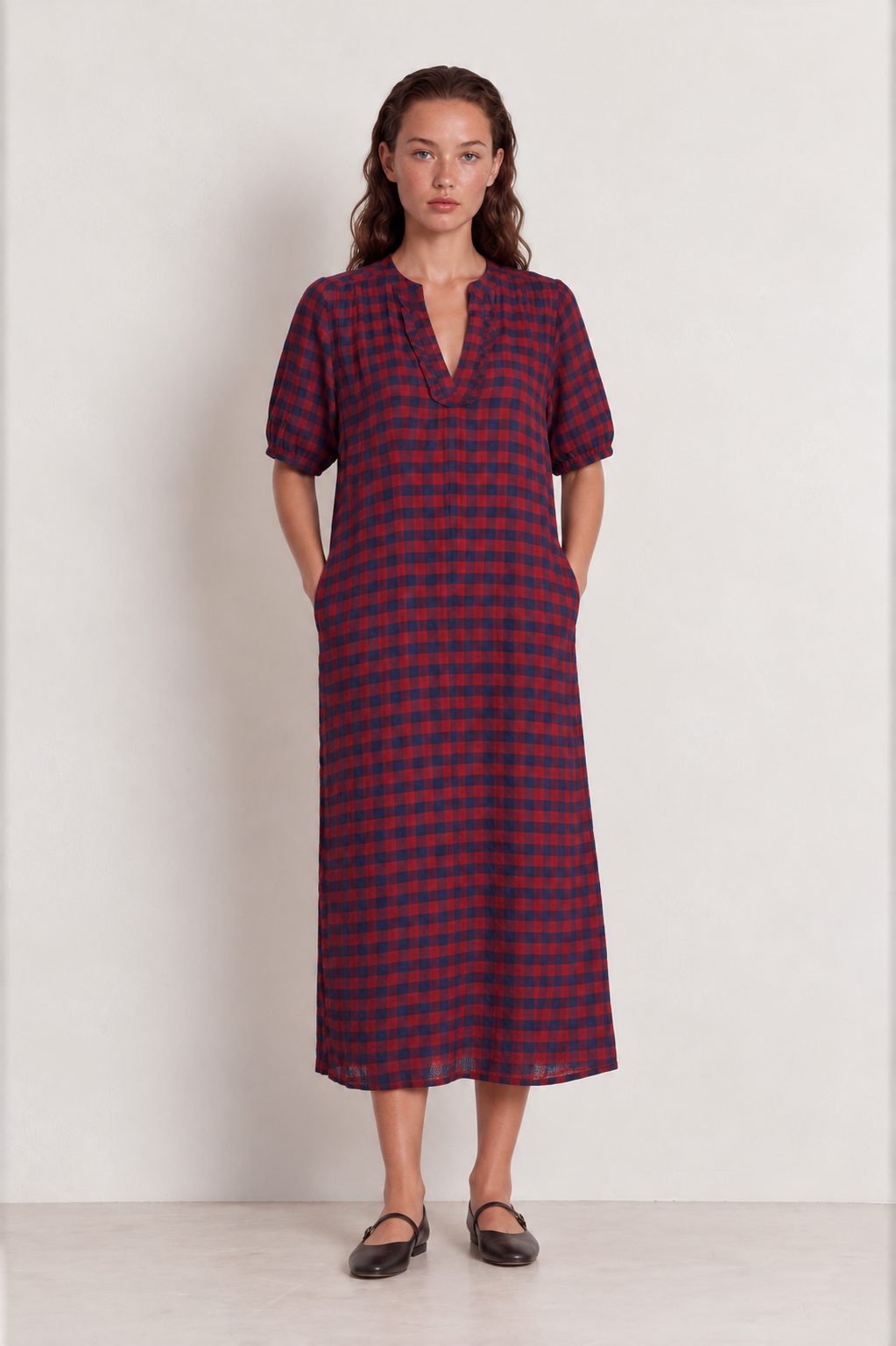 Vestido ZARETT burdeos