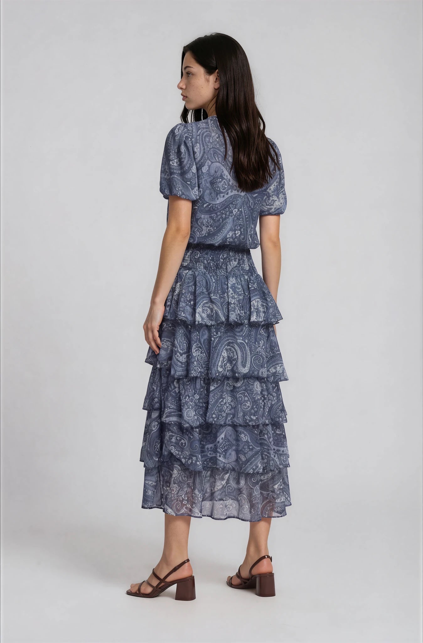 Falda PAISLEY azul