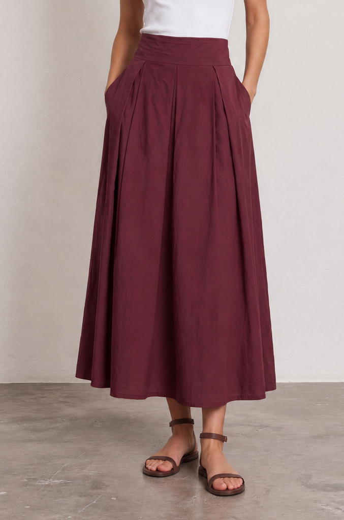 Falda GRACE vino
