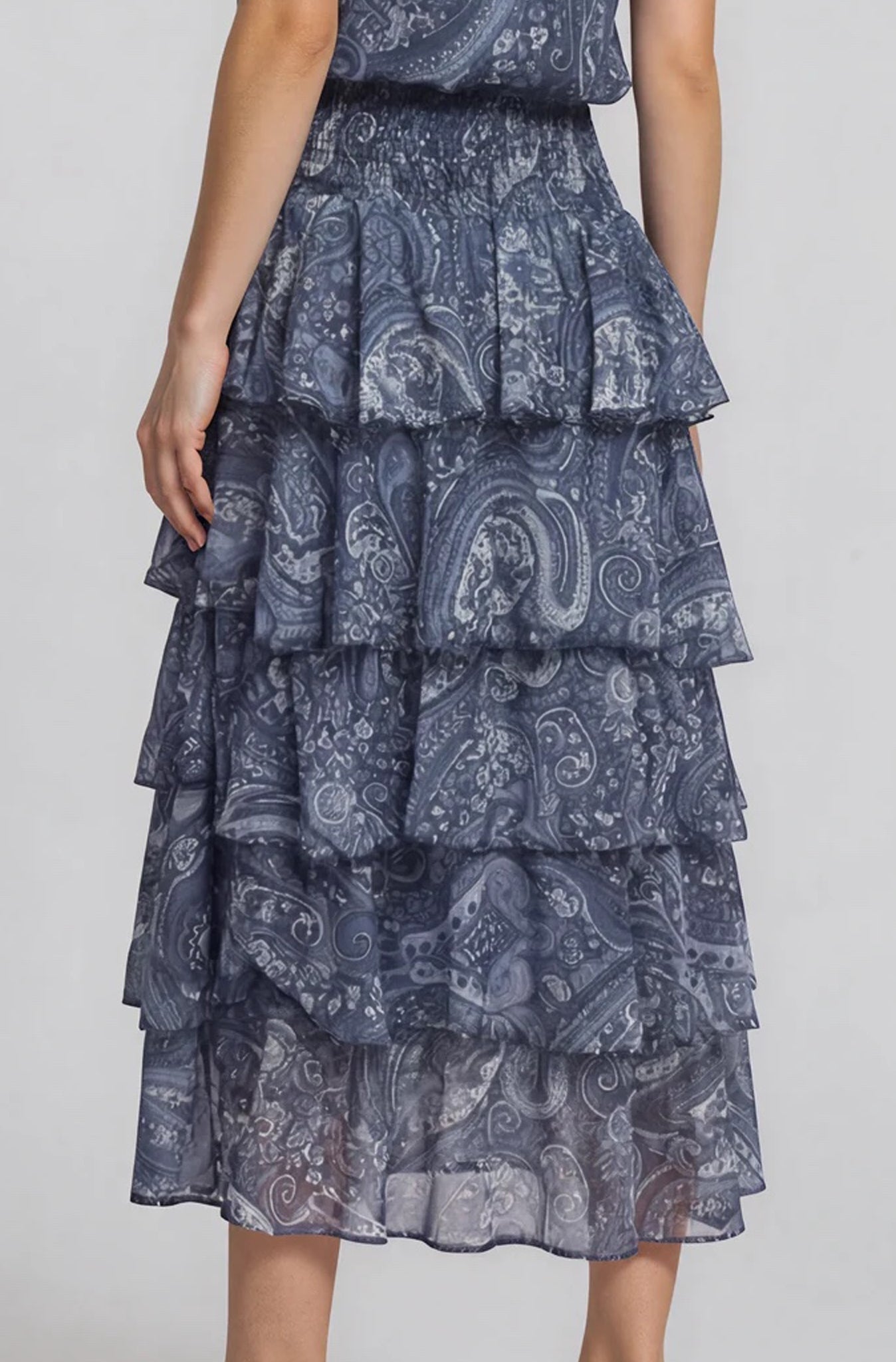 Falda PAISLEY azul