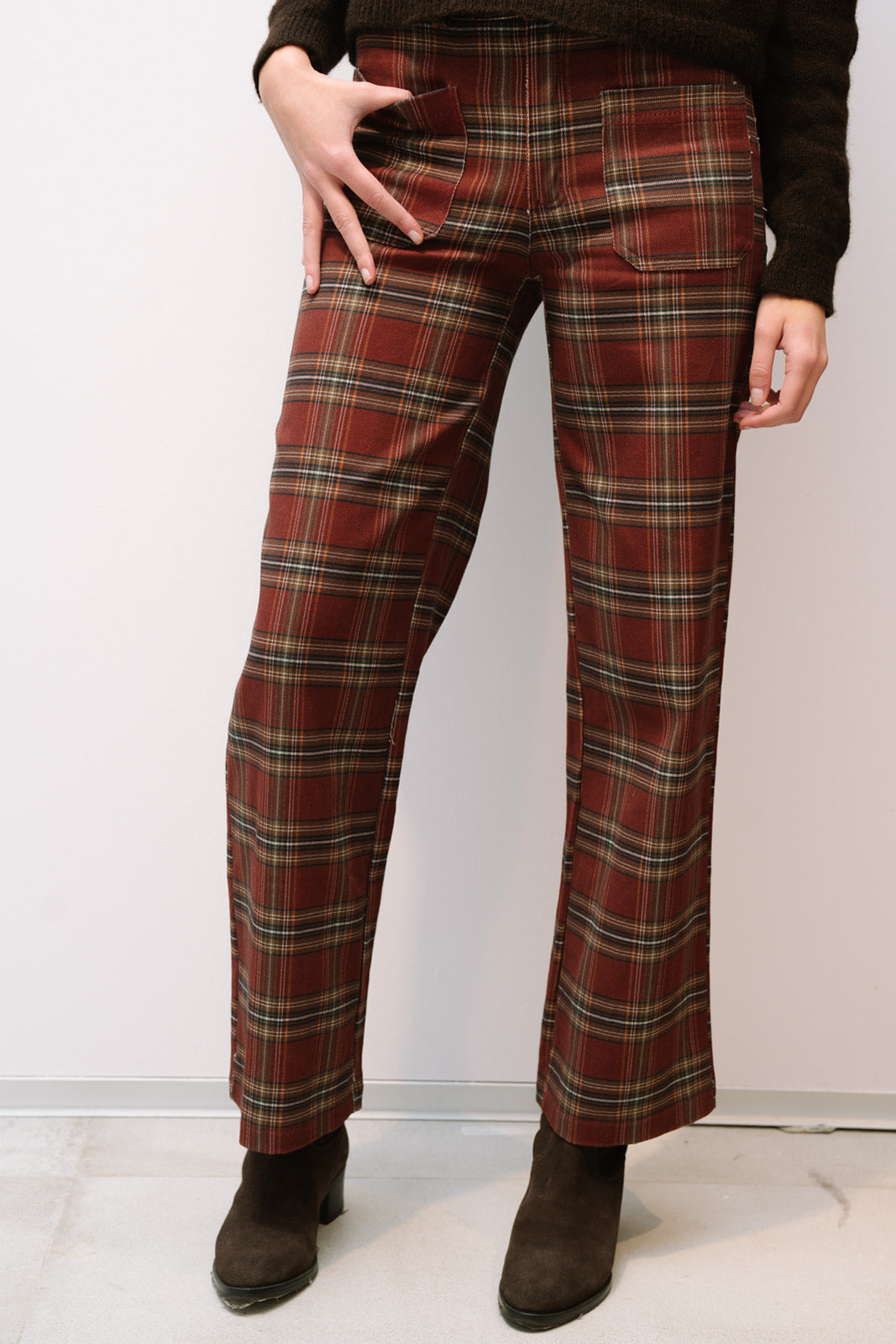 Pantalón ESCOCIA burdeos
