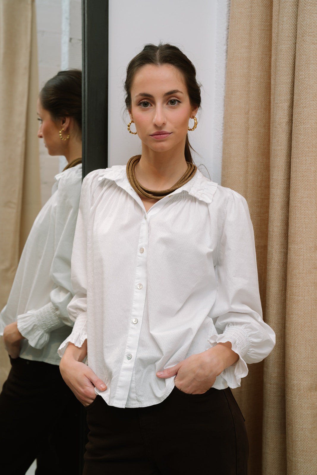 Blusa KHUINA blanca