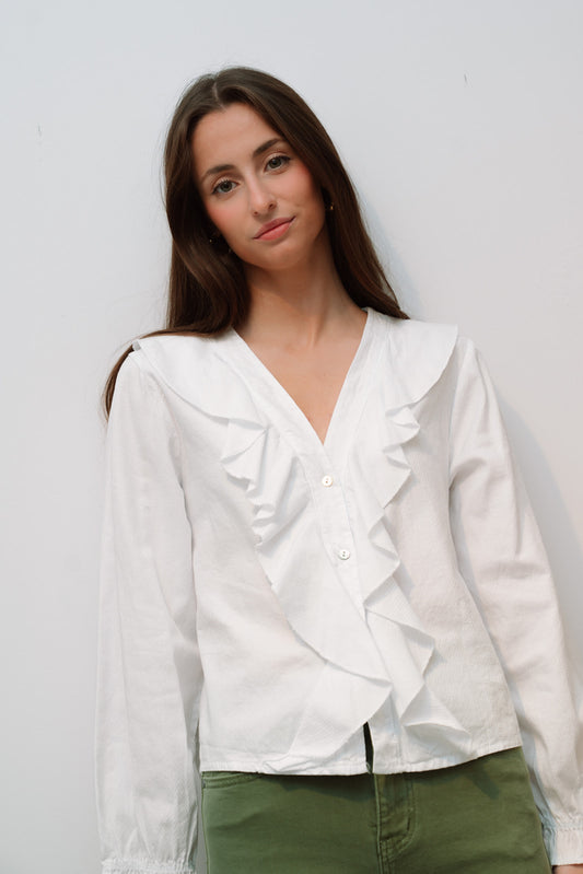 Blusa VIOLETT blanca