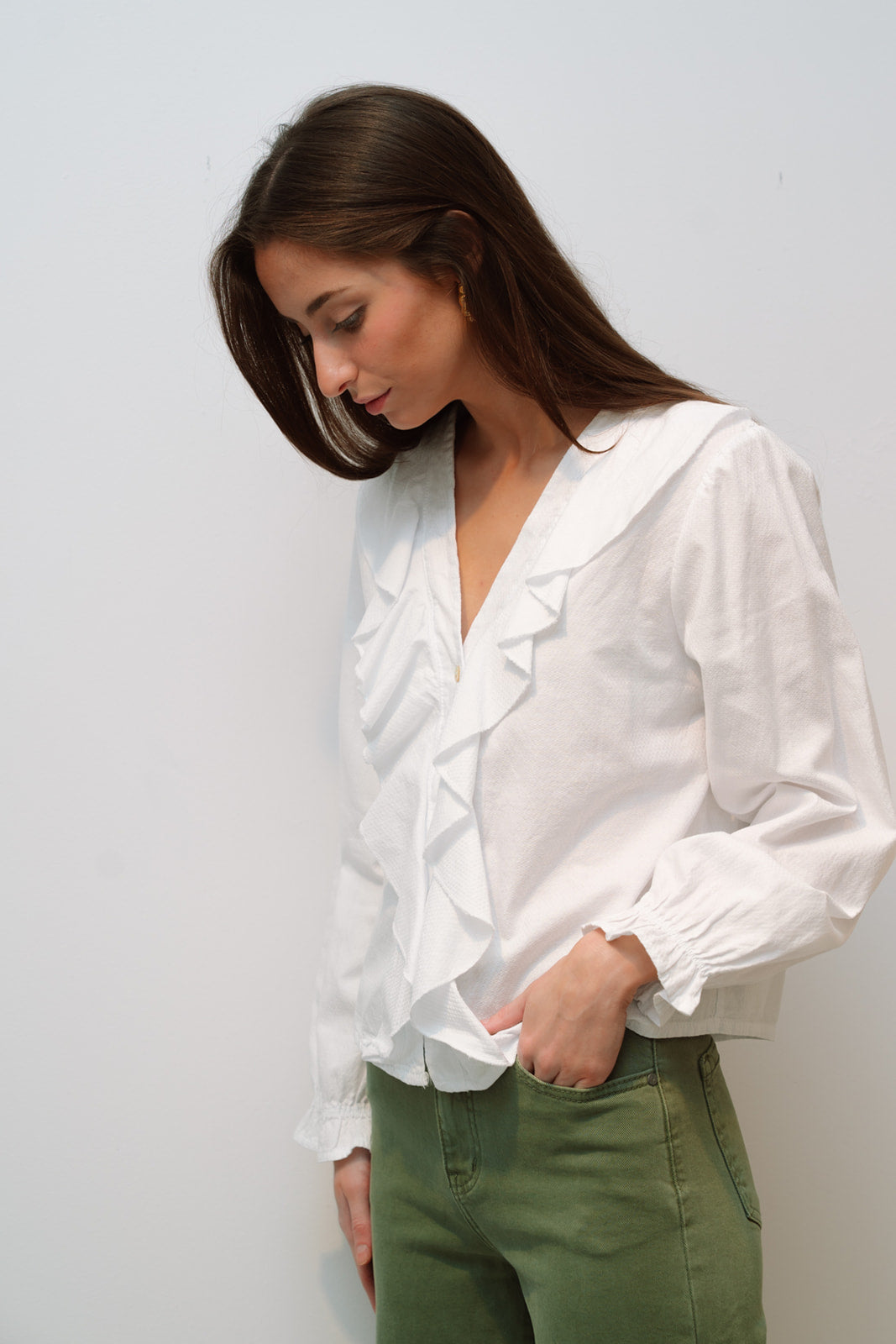 Blusa VIOLETT blanca