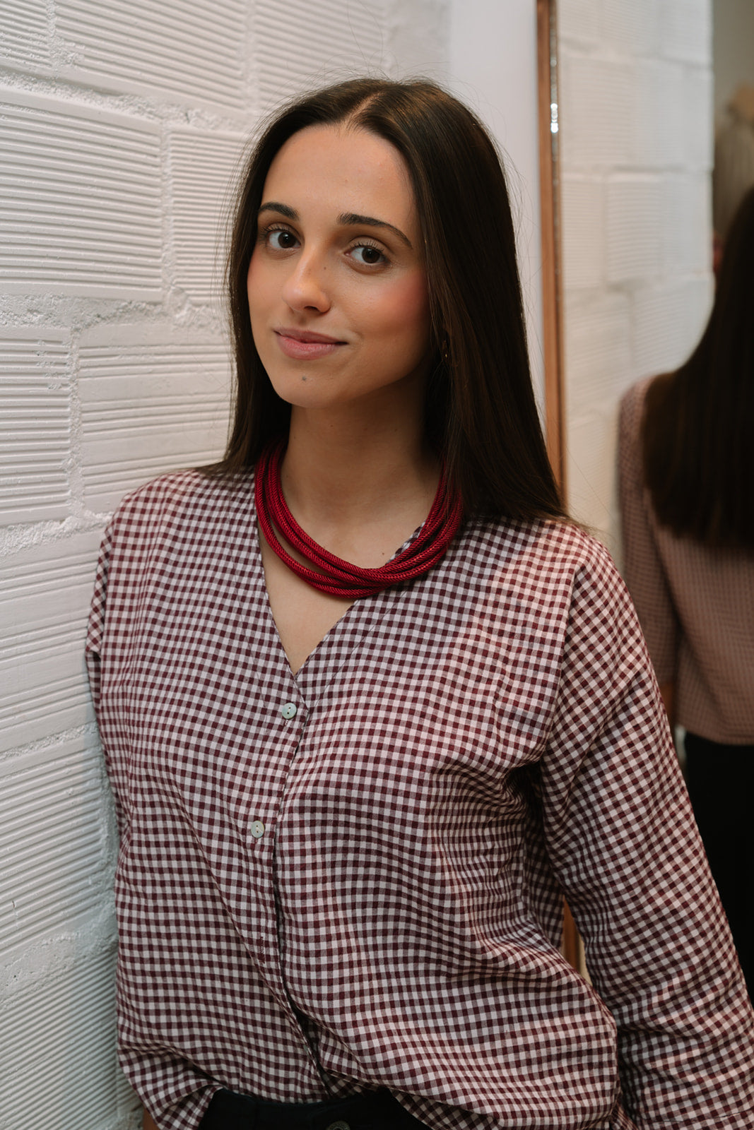 Collar ETNIK burdeos