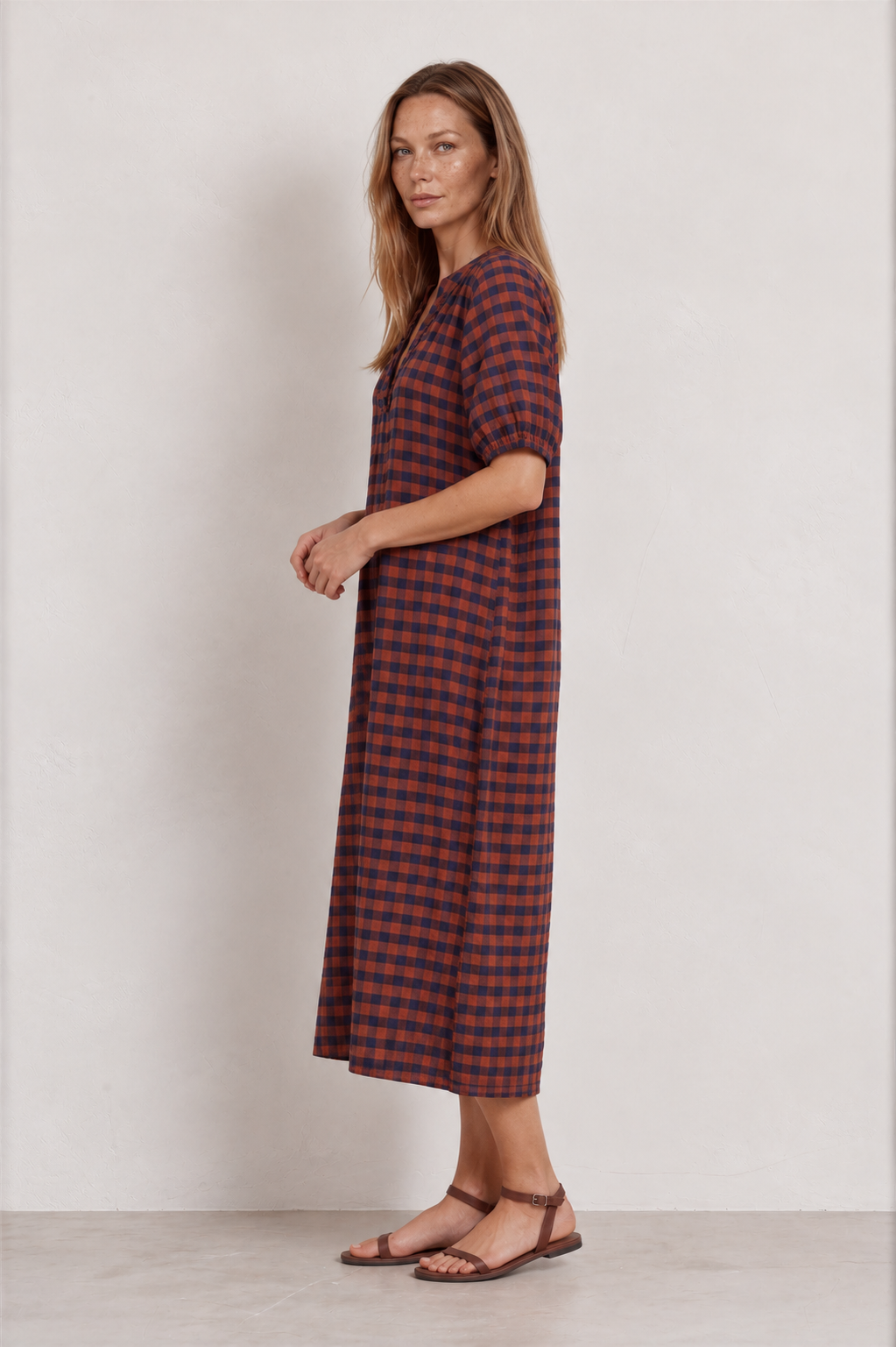 Vestido ZARETT teja