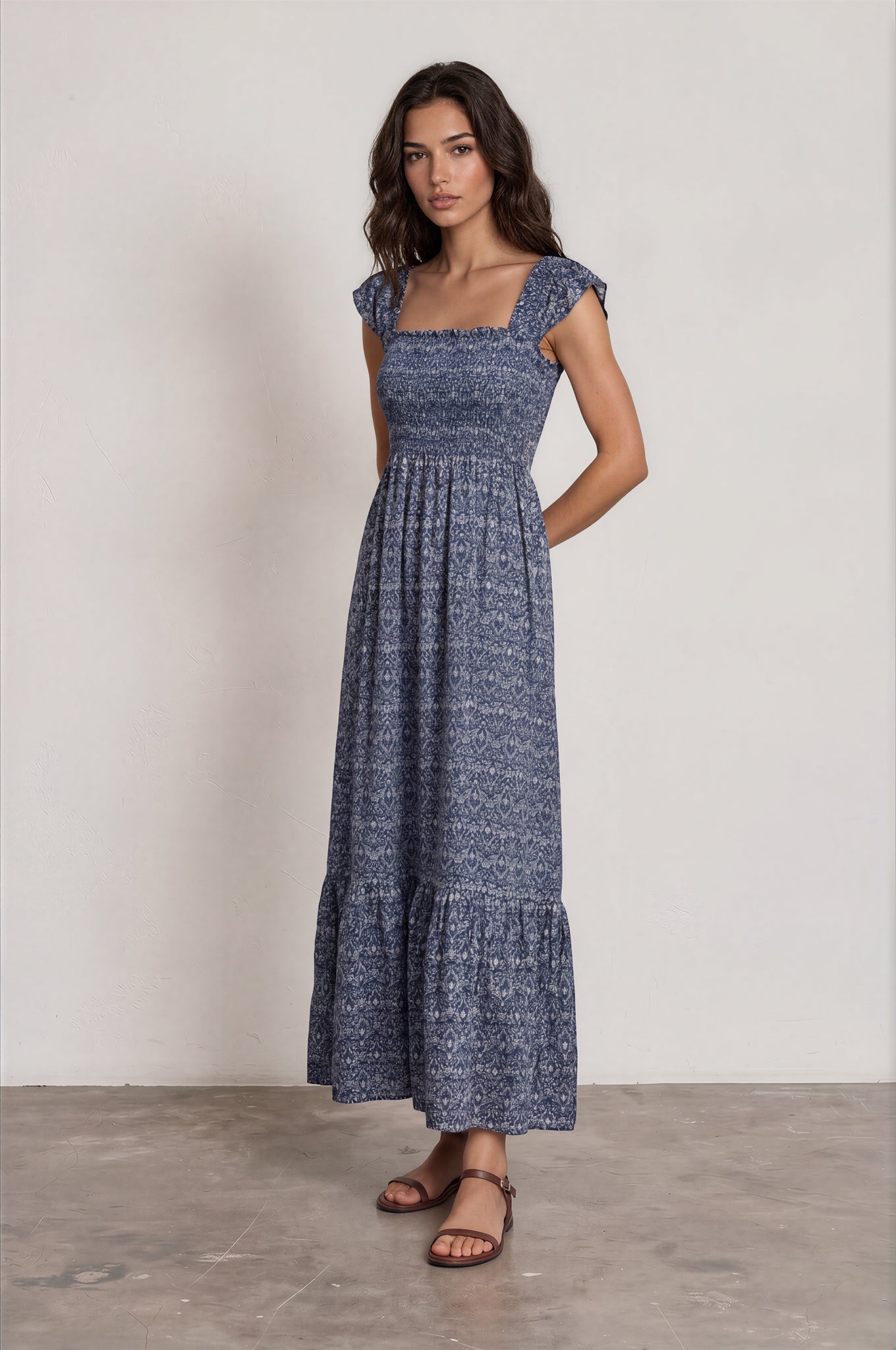 Vestido BEEWY estampado azules