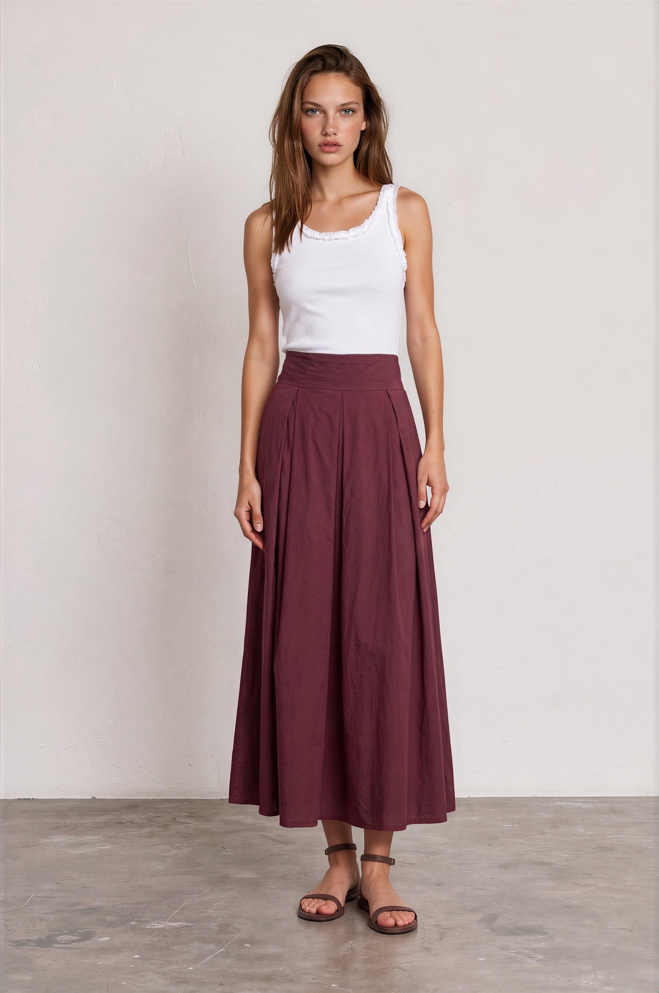 Falda GRACE vino