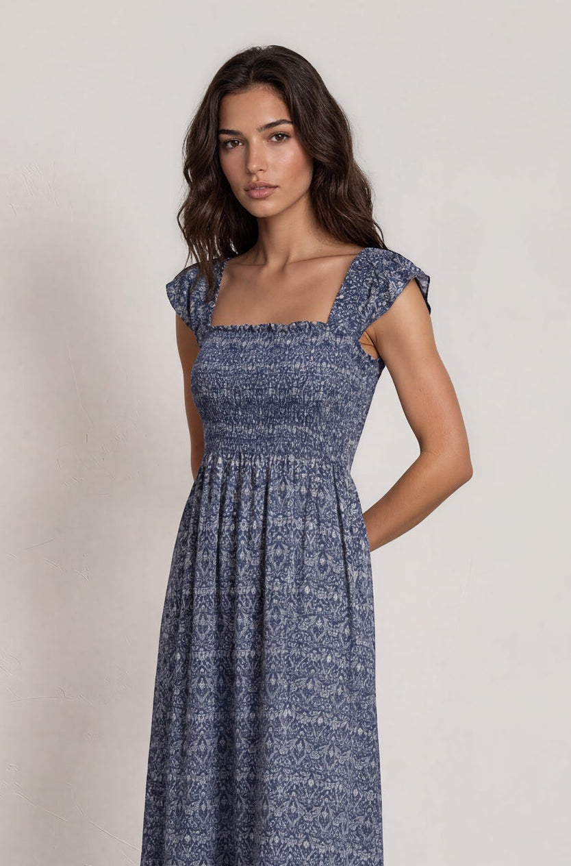 Vestido BEEWY estampado azules
