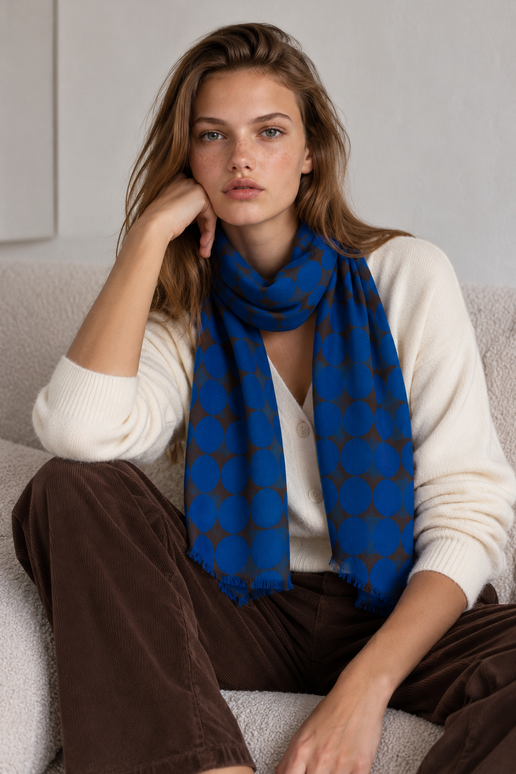 Foulard DOTS 79F azul
