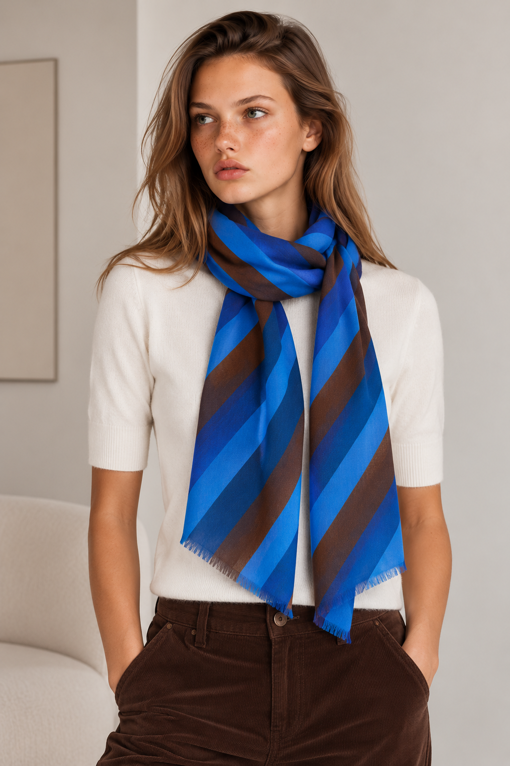 Foulard DOTS 79F azul