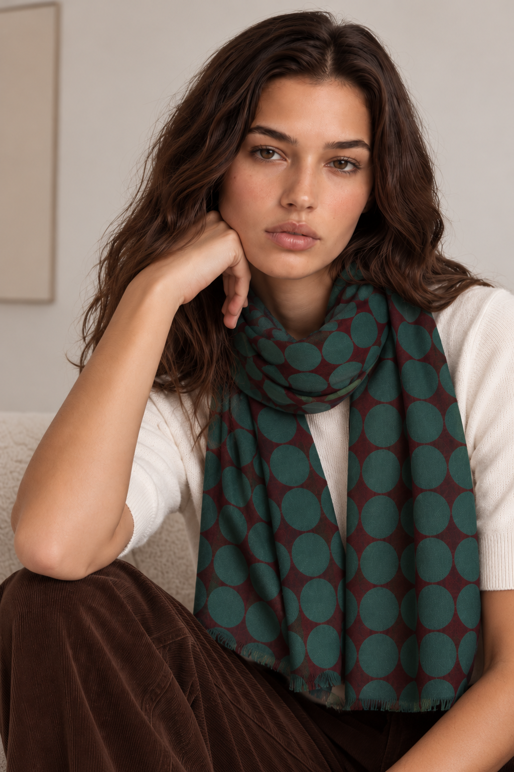 Foulard DOTS 79F verde